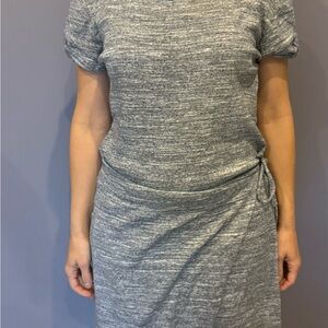 Anthropologie Heathered Gray Midi Dress